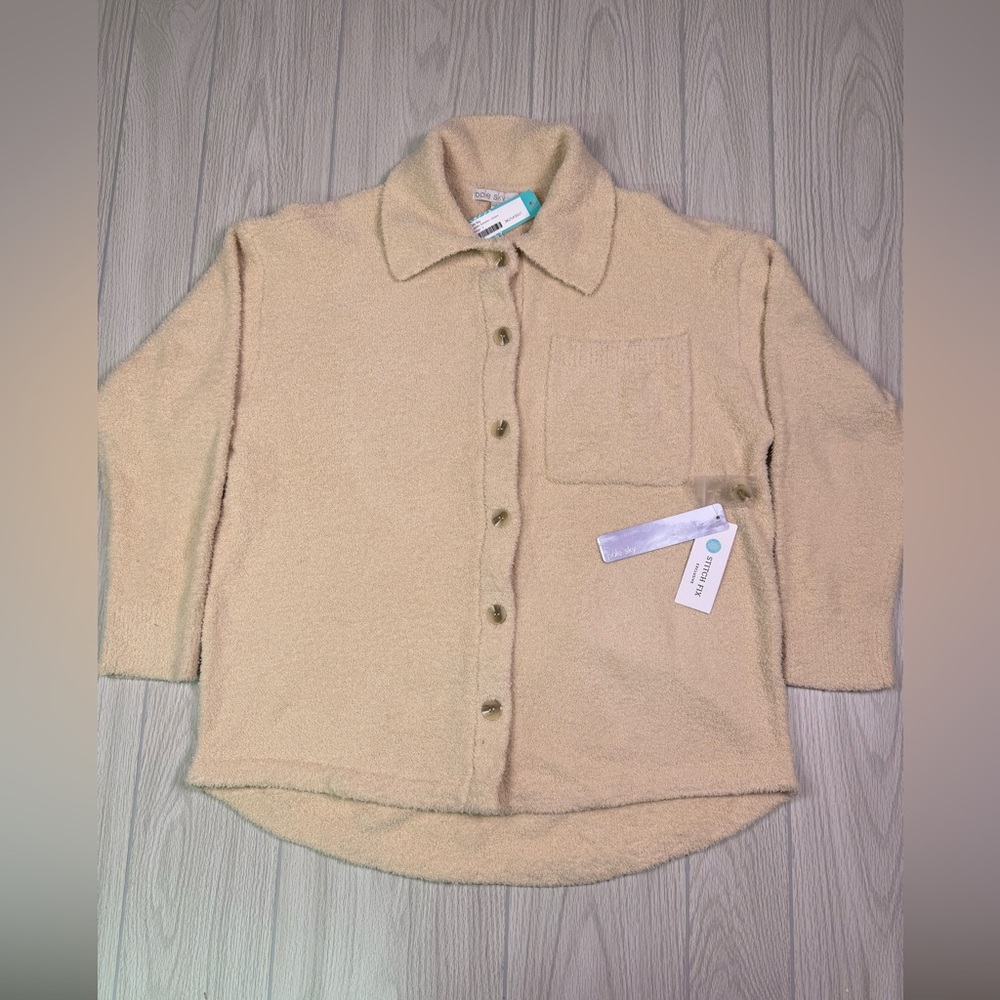 Stitch Fix Pale Sky Woman’s Laddle Sweater Jacket